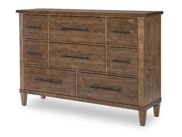 Eight Drawer Dresser Dressers Brown