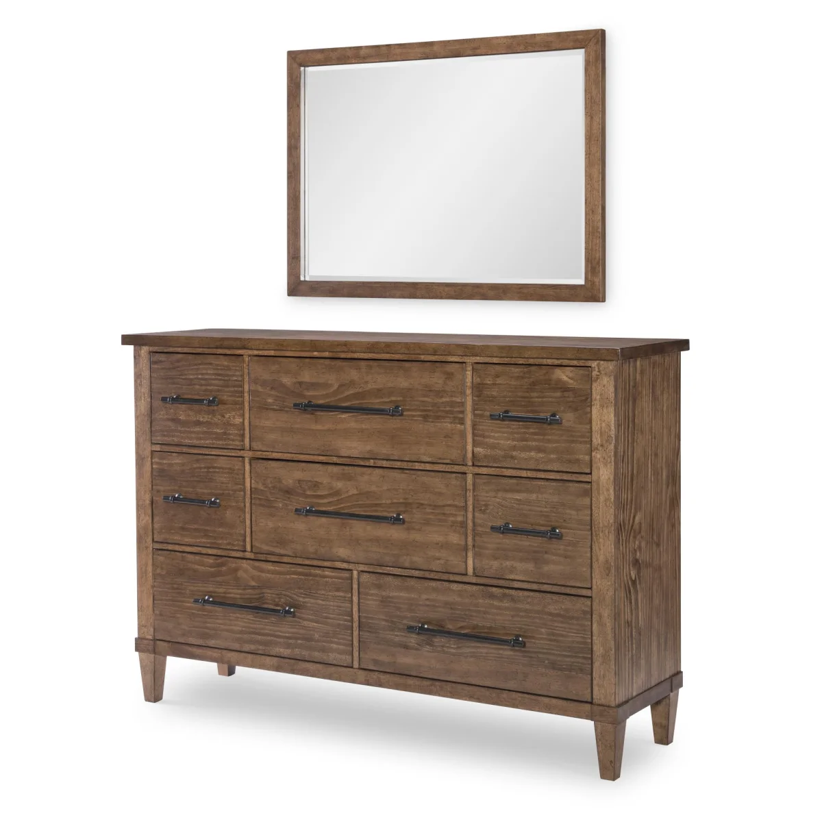 Eight Drawer Dresser Dressers Brown 6