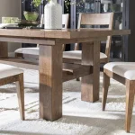Complete Trestle Dining Table Dining Sets Brown 25