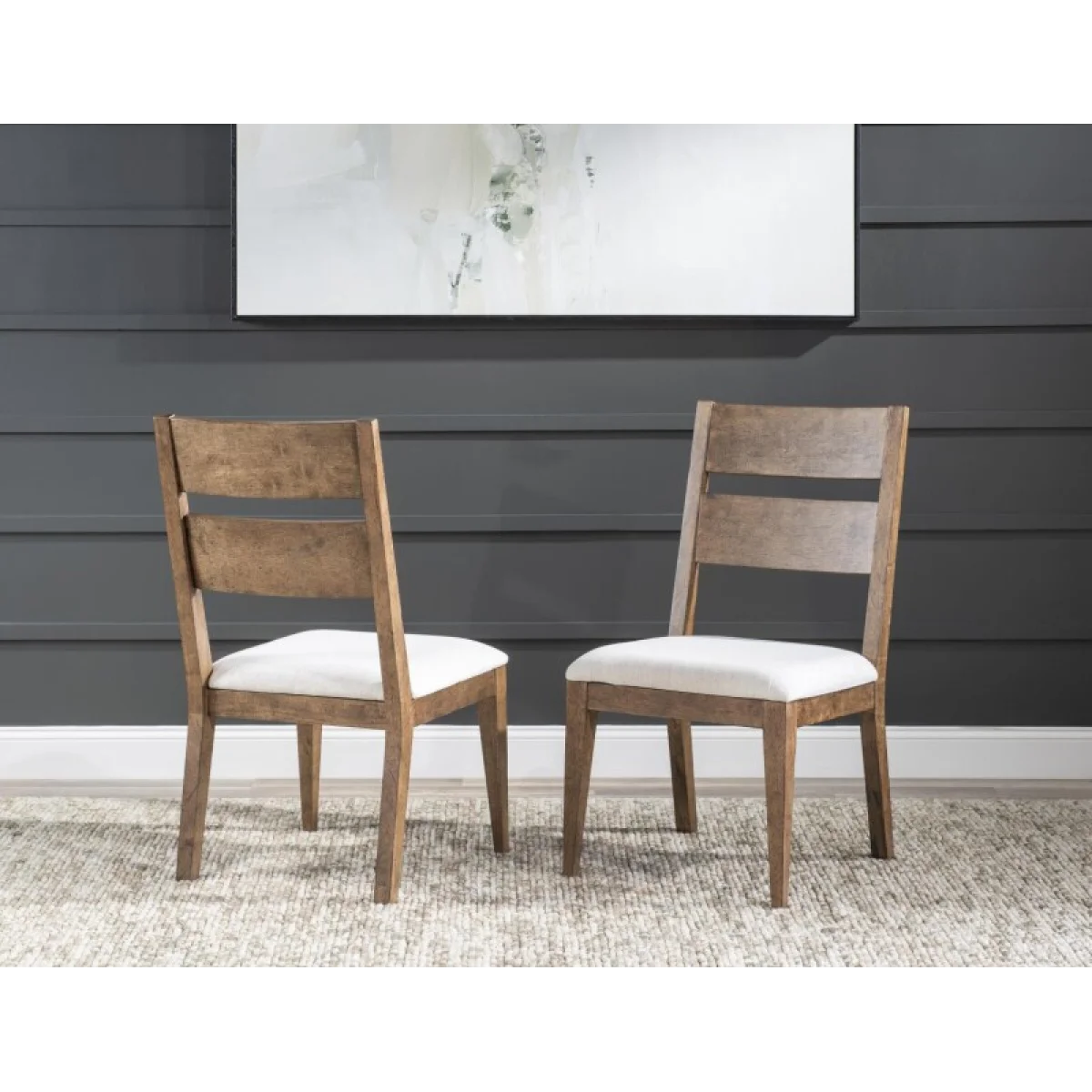 Ladder Back Side Chair Chairs & Benches Brown 7