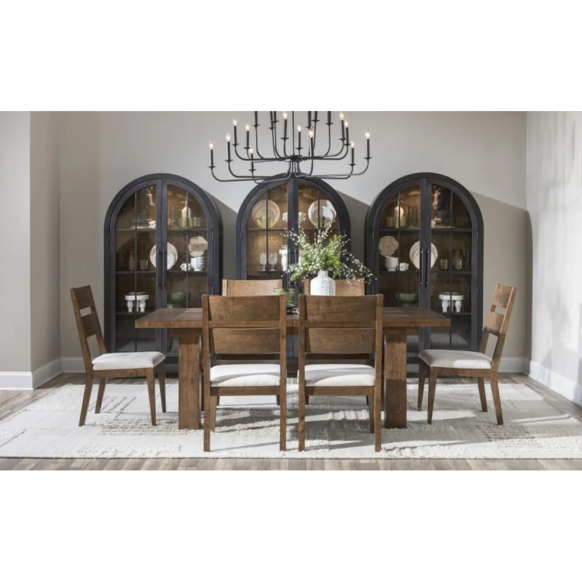 Ladder Back Side Chair Chairs & Benches Brown 8