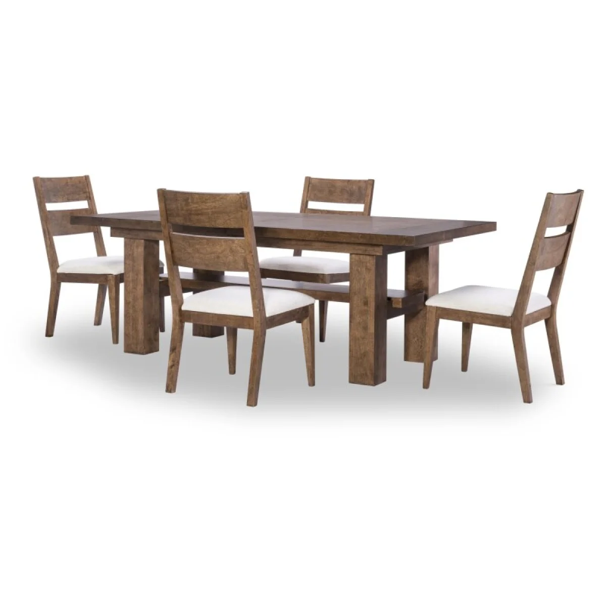 Ladder Back Side Chair Chairs & Benches Brown 11