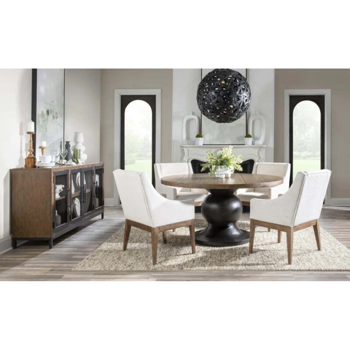 Credenza Dining Storage Brown 9