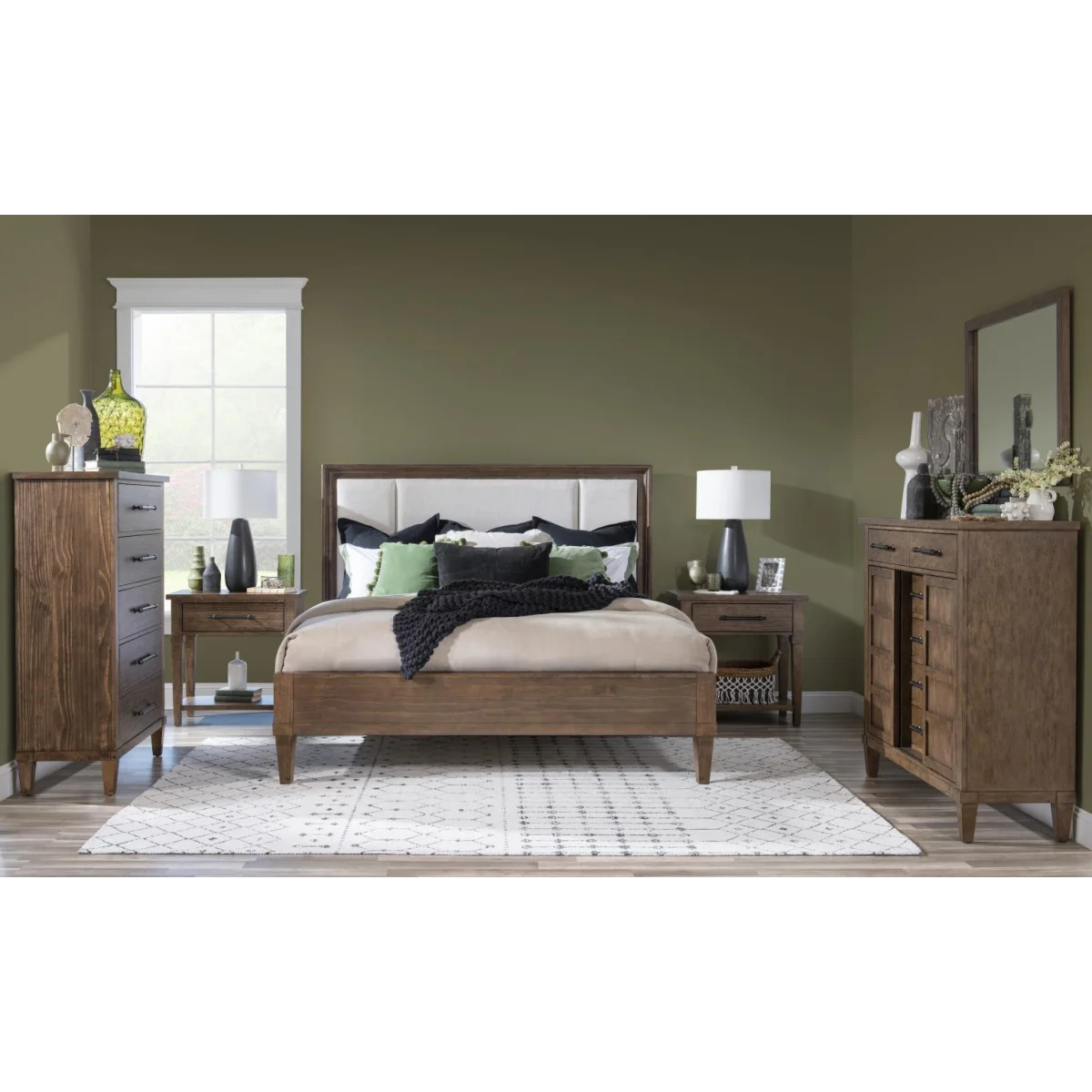 One Drawer Nightstand Nightstands Brown 8