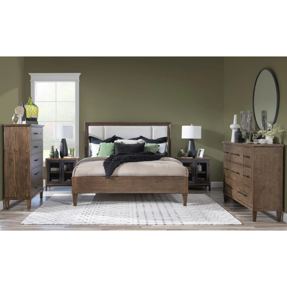 Complete Upholstered Bed Cal King Beds Beds 10