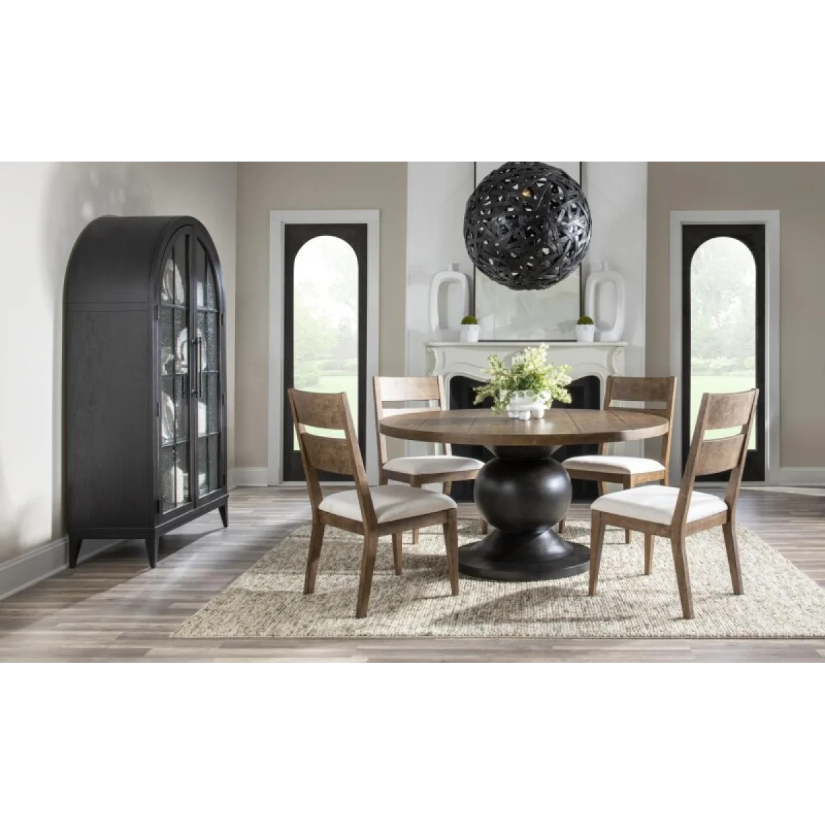 Complete Round Dining Table Dining Tables Brown 7