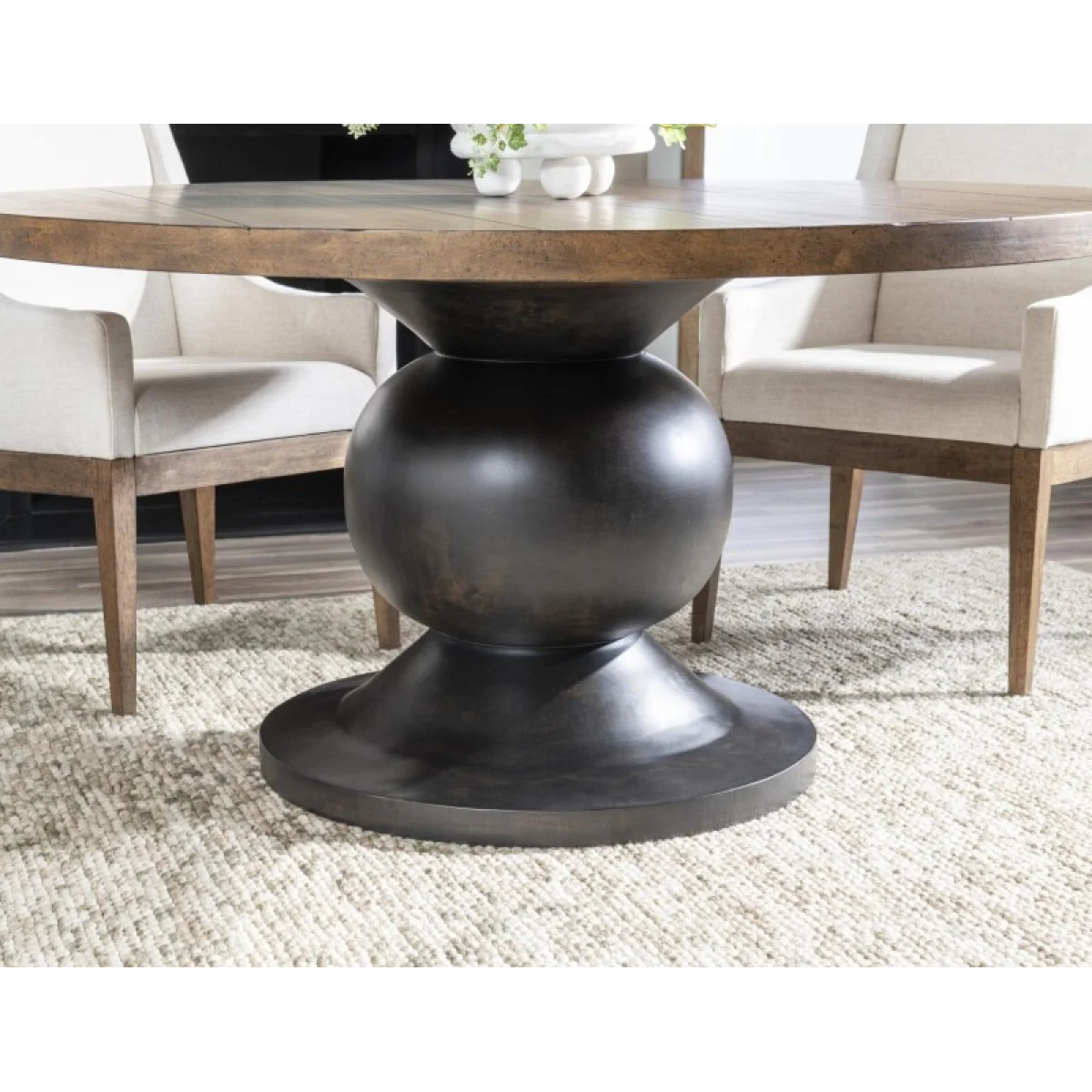 Complete Round Dining Table Dining Tables Brown 10