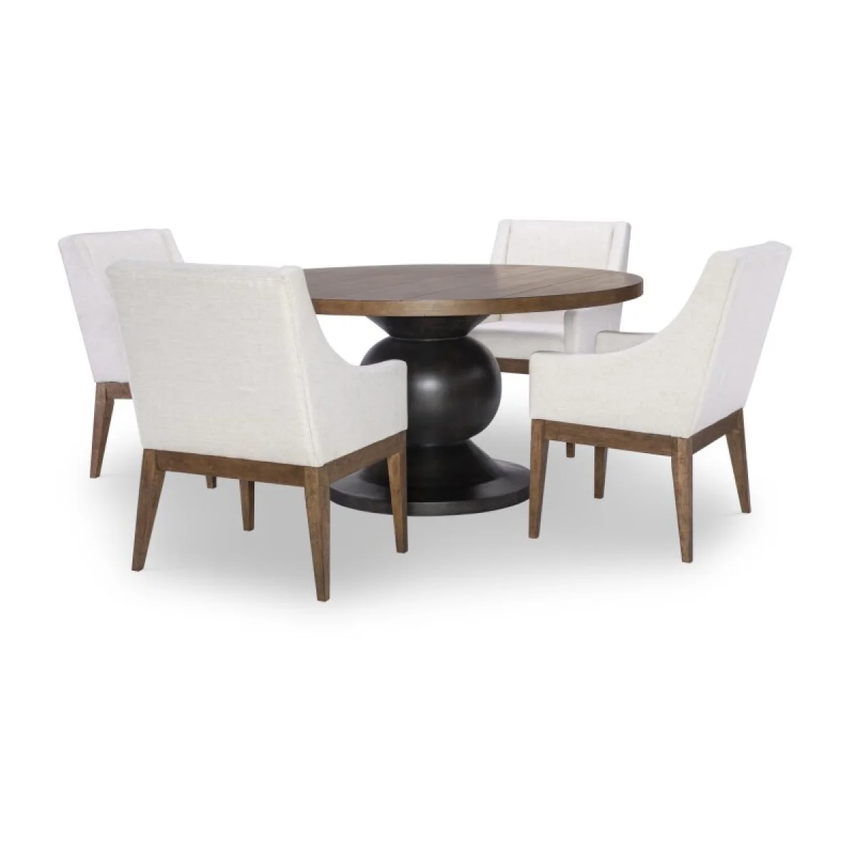 Complete Round Dining Table Dining Tables Brown 12