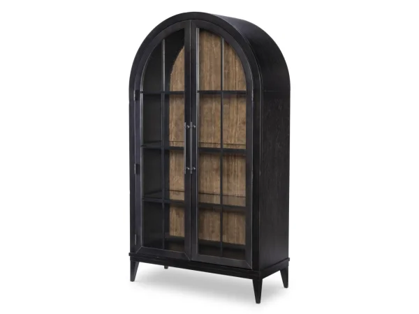 Display Cabinet Dining Storage black