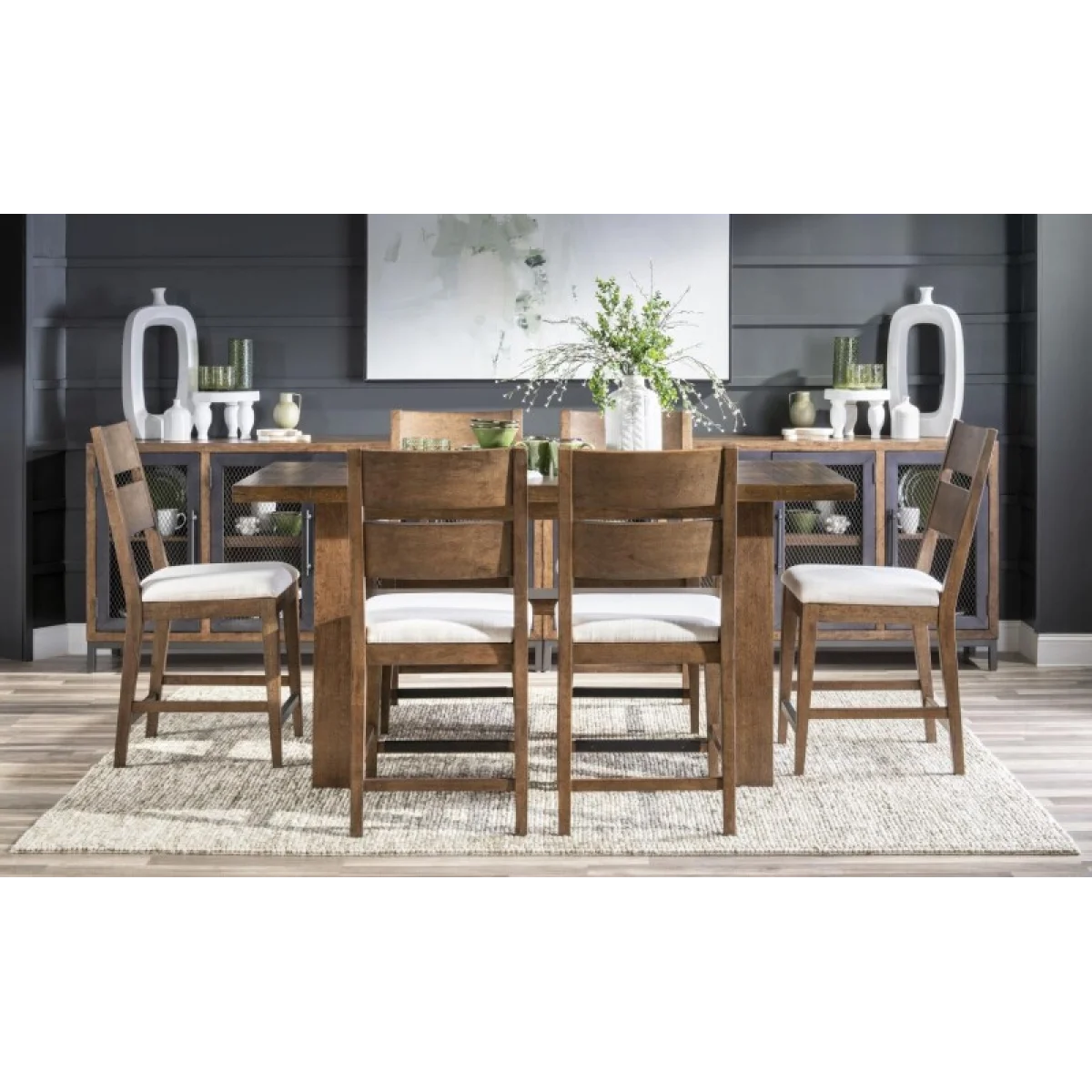 Counter Height Dining Table Dining Tables Brown 8