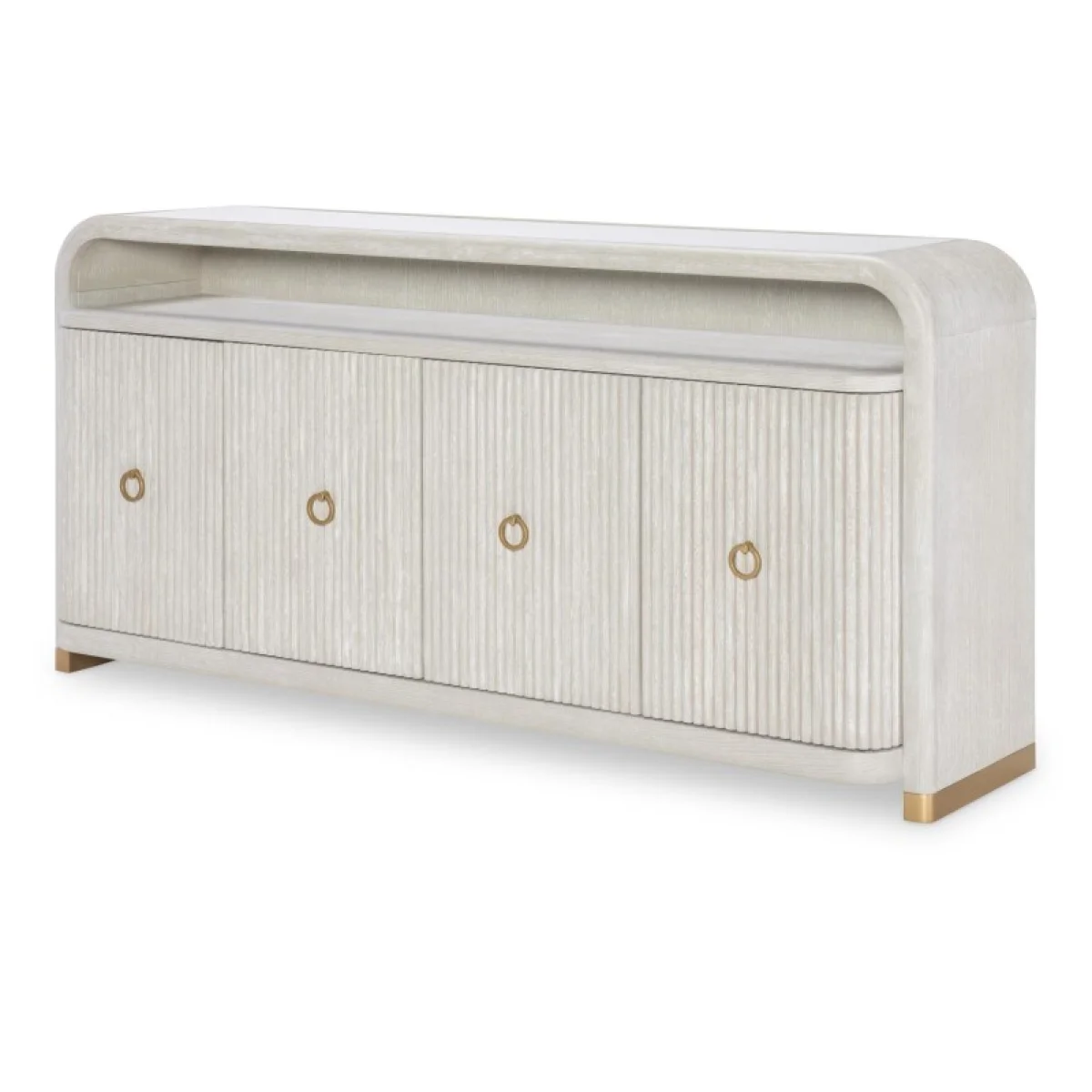 Oyster Credenza Dining Storage Cream 4