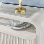 Oyster Credenza Dining Storage Cream 15