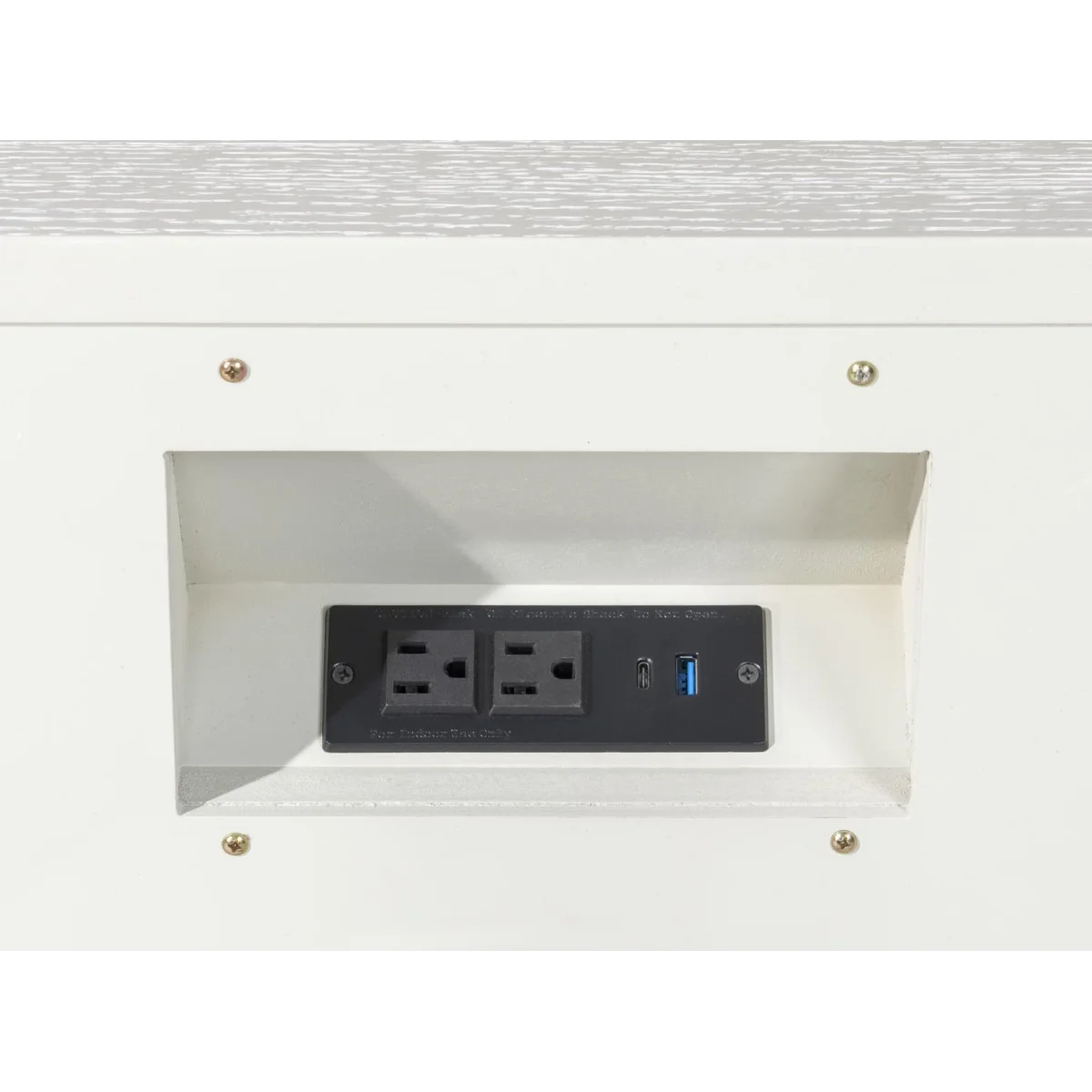Oyster Three Drawer Nightstand Nightstands Cream 7