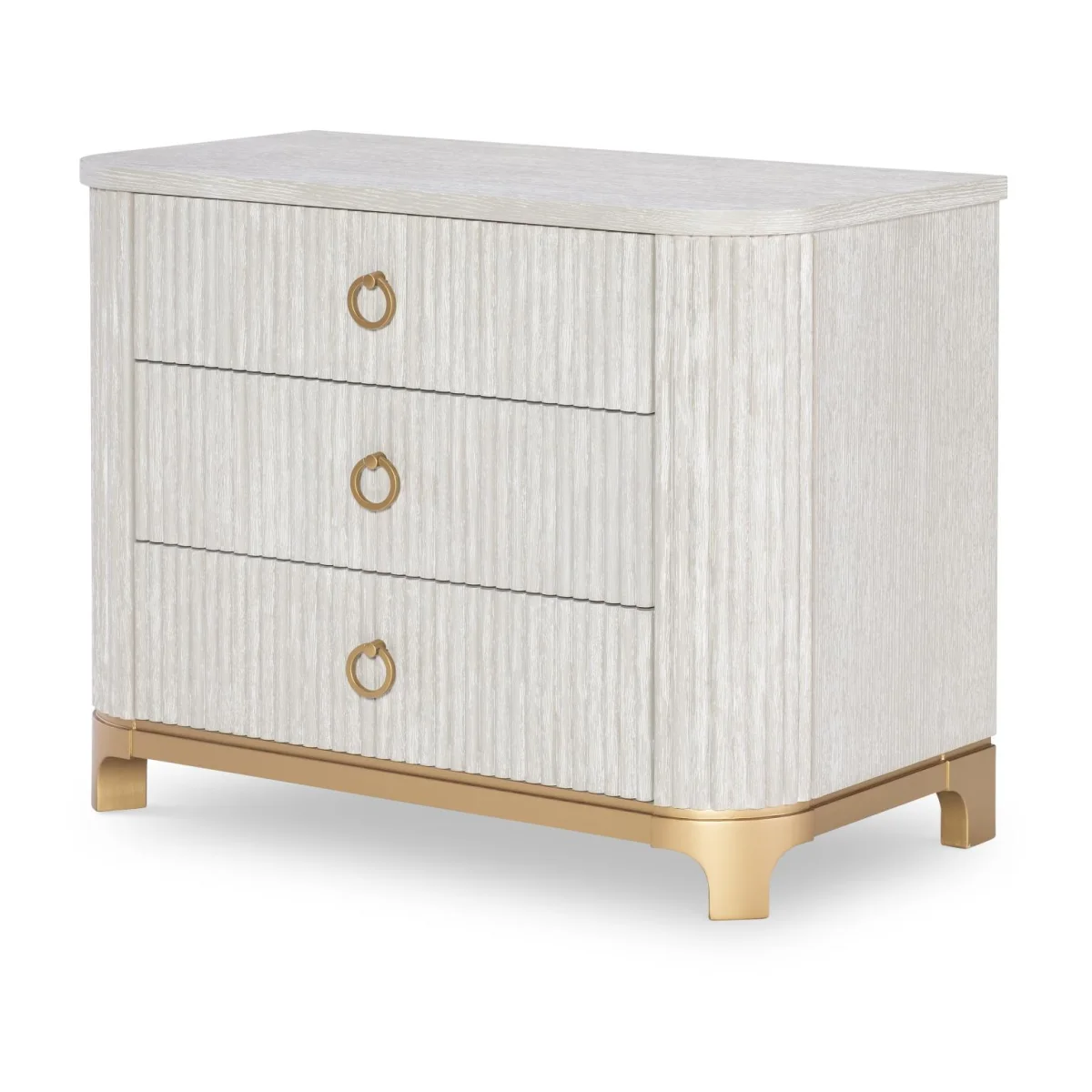 Oyster Chest Nightstand Nightstands Cream 4