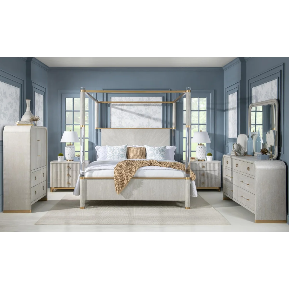 Oyster Chest Nightstand Nightstands Cream 8