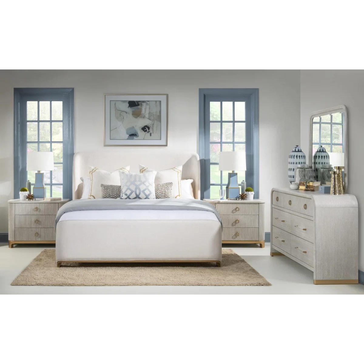 Oyster Chest Nightstand Nightstands Cream 9