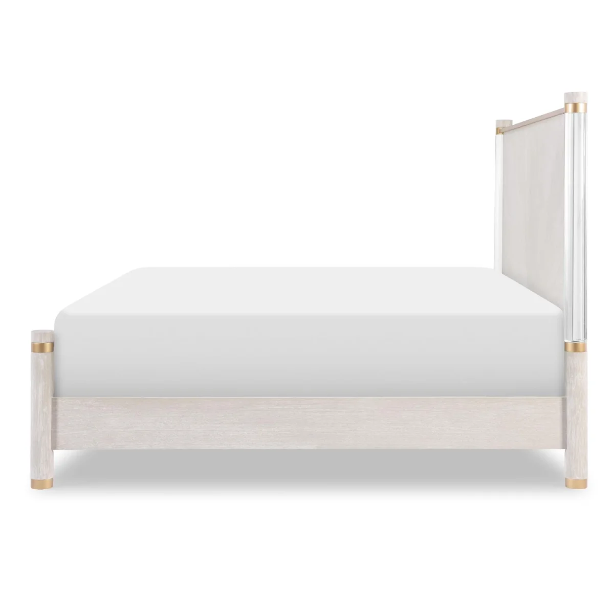 Complete Panel Bed Acrylic Posts Wood Caps Queen 5/0 Beds Beds 7
