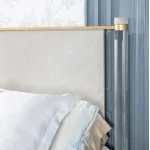 Complete Panel Bed Acrylic Posts Wood Caps Queen 5/0 Beds Beds 17
