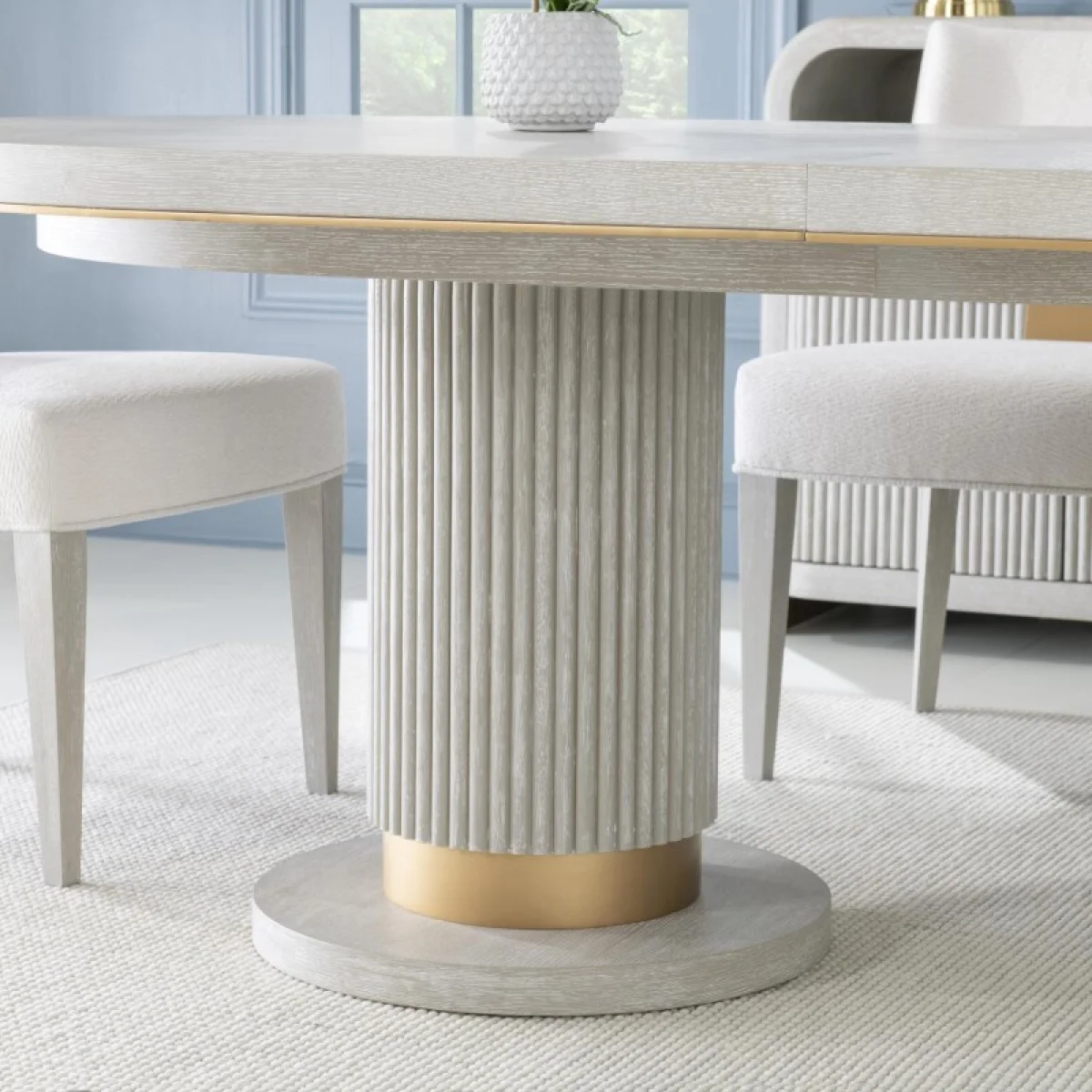 Complete Oval Dining Table Dining Tables Cream 12