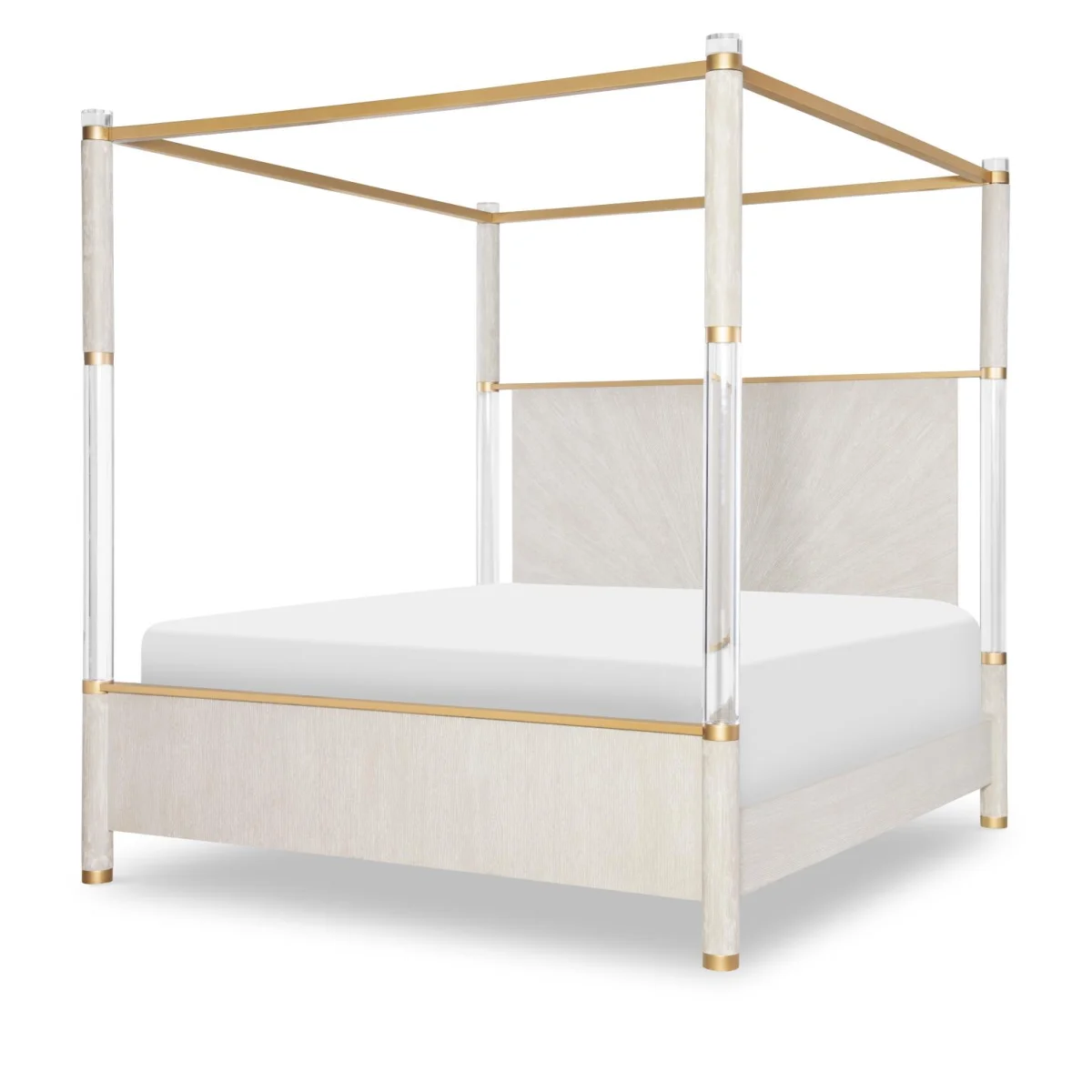 Panel Bed Canopy Acrylic Posts King Beds Beds 4