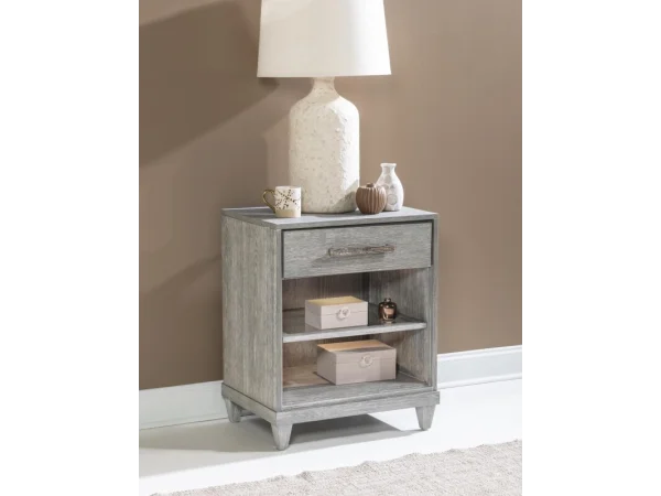 1 Drawer Nightstand Nightstands Gray 4