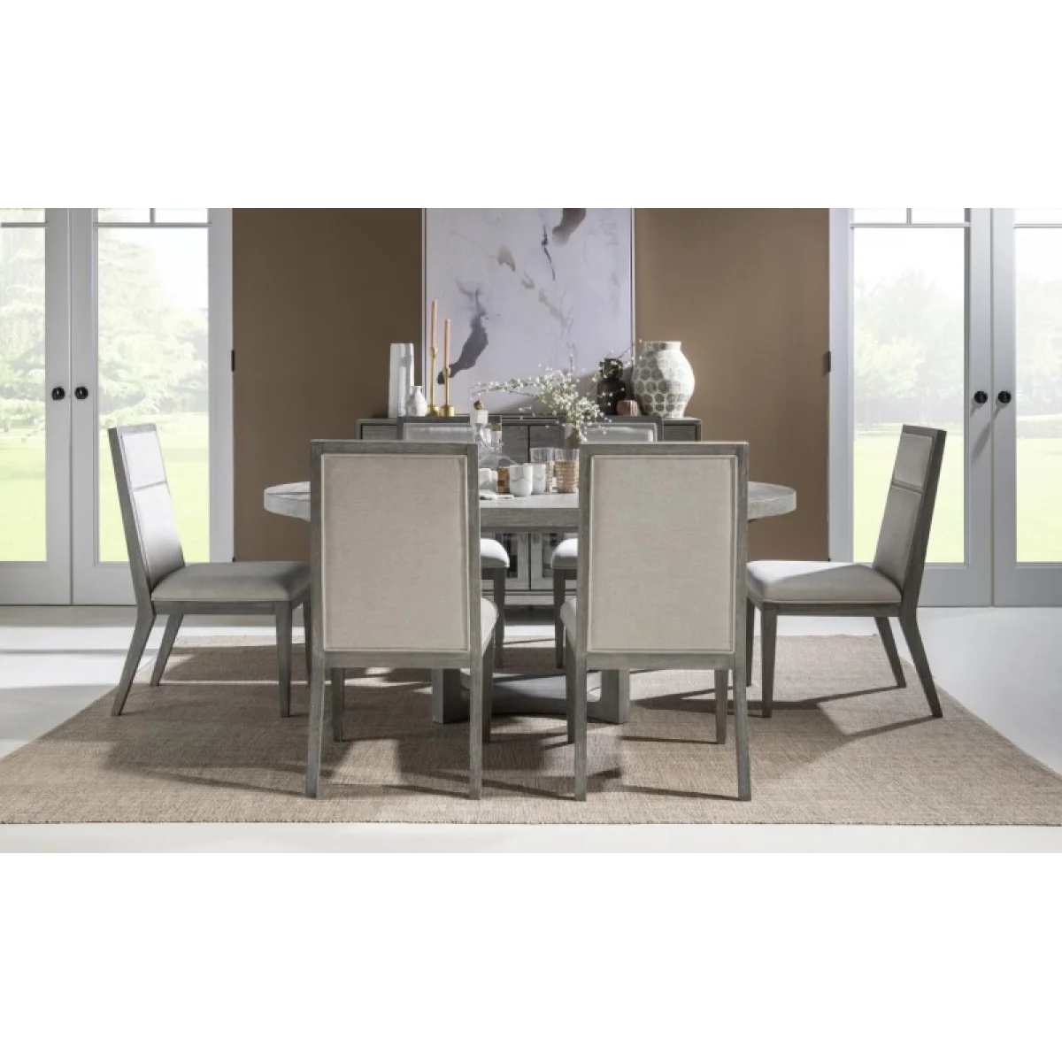 Complete Round Pedestal Table Dining Sets Dining Sets 13