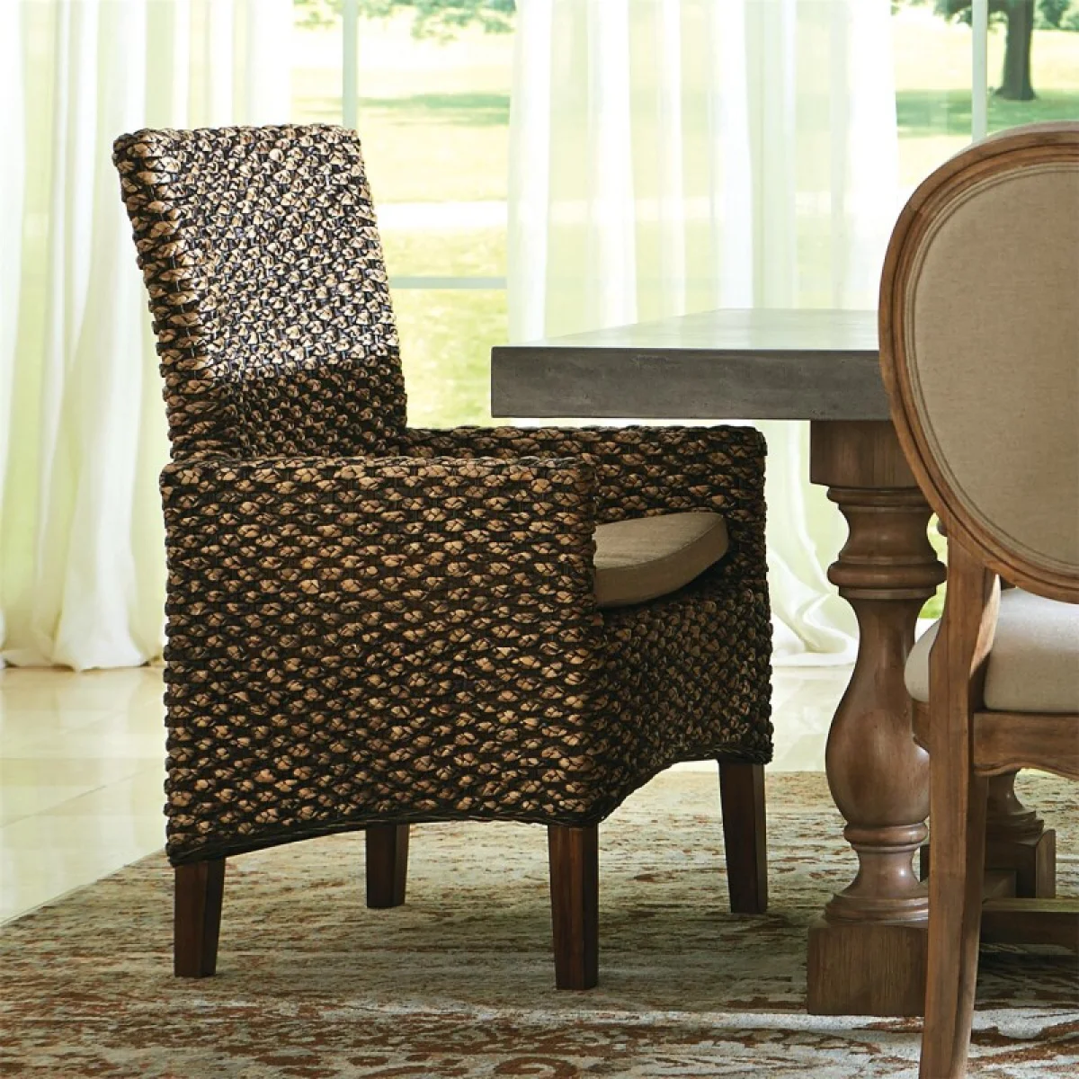 Woven Arm Uph Chair 2in Chairs & Benches Chairs & Benches 14