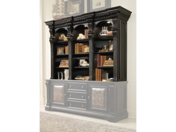 Home Office Telluride Bookcase Hutch Bookcases black
