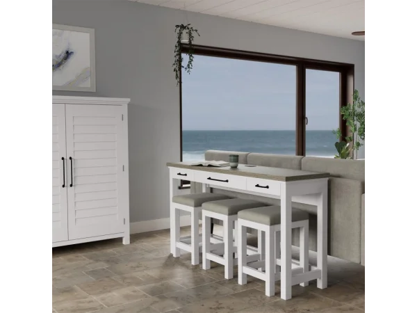 Sofa Table W/3 Stools Sofa Tables Cloud/fog