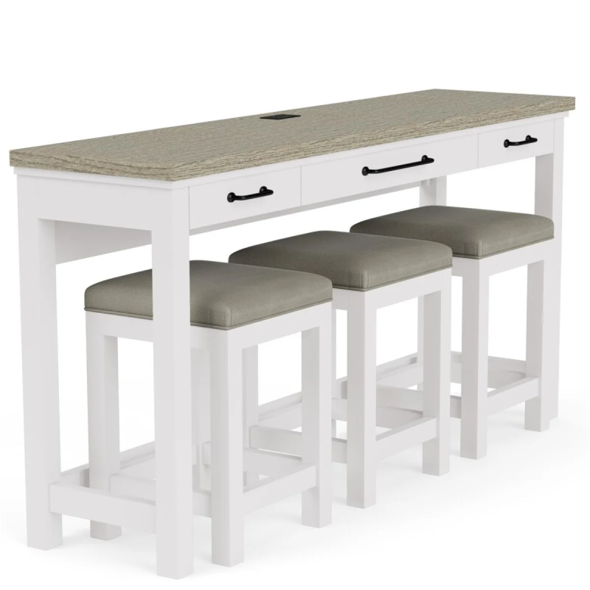 Sofa Table W/3 Stools Sofa Tables Cloud/fog 10