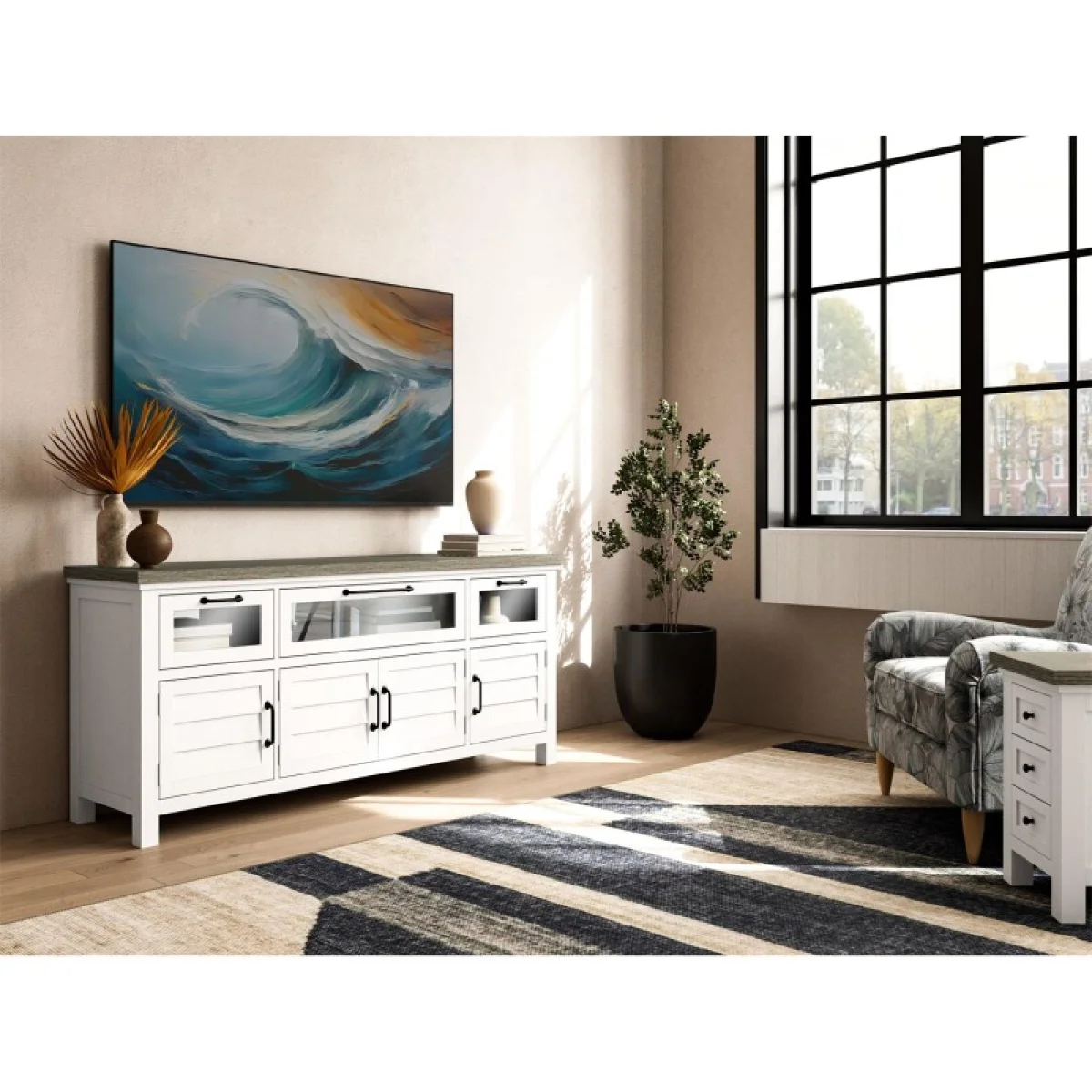 Media Console Entertainment Stands Cloud/fog 4