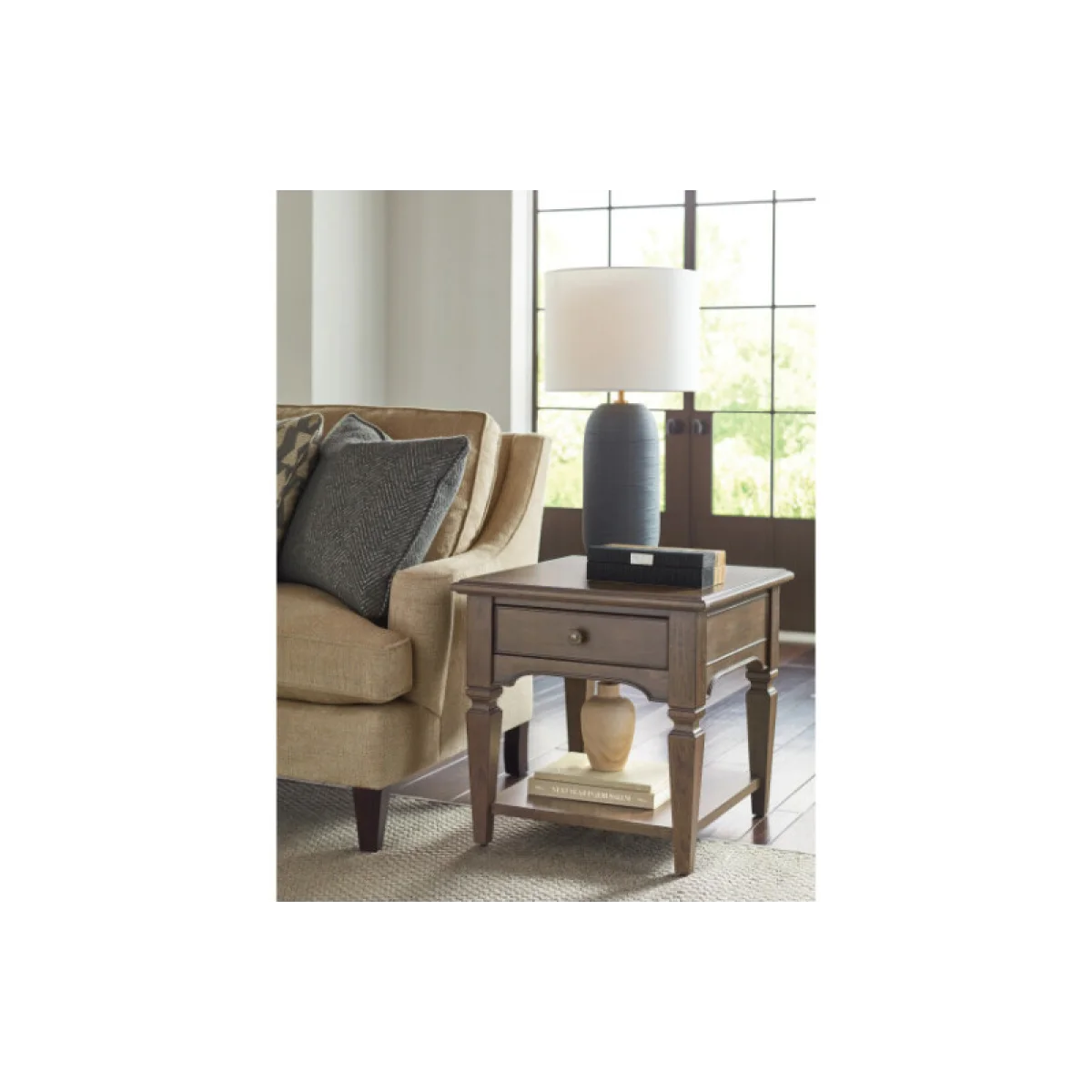 Maribelle Rectangular Drawer End Table End tables Brown 6