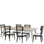 Rectangle Dining Table Dining Tables Cream 28