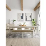 Rush Seat Dining Bench