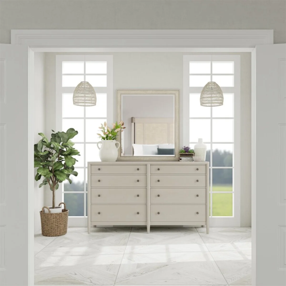 Mirror Bedroom Mirrors Cream 4