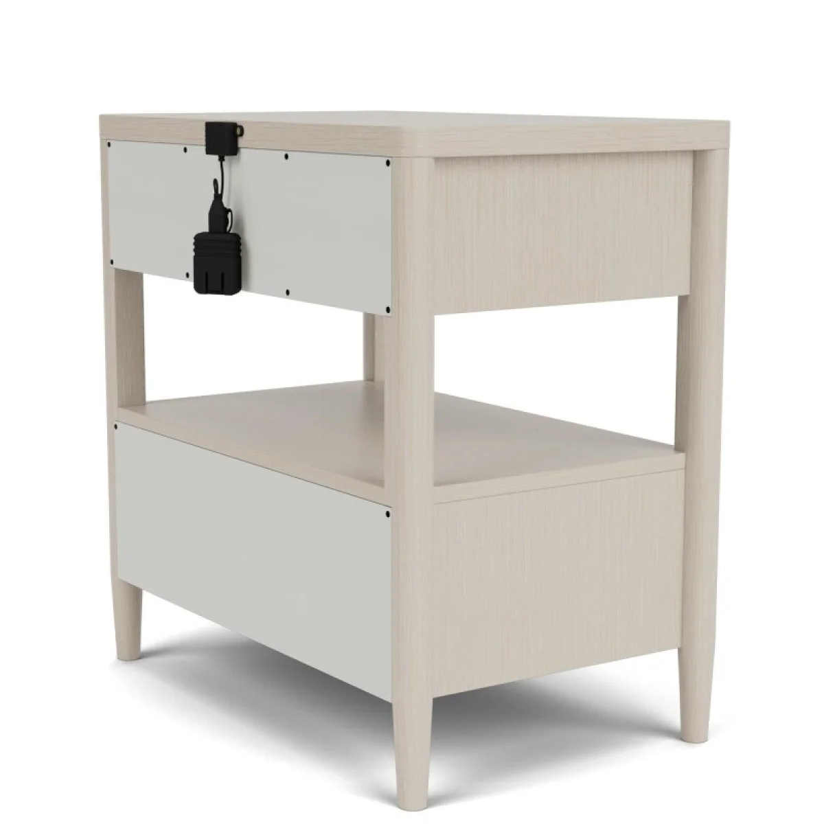 2-drawer Nightstand Nightstands Cream 9