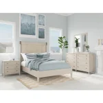 3-drawer Nightstand Nightstands Cream 25