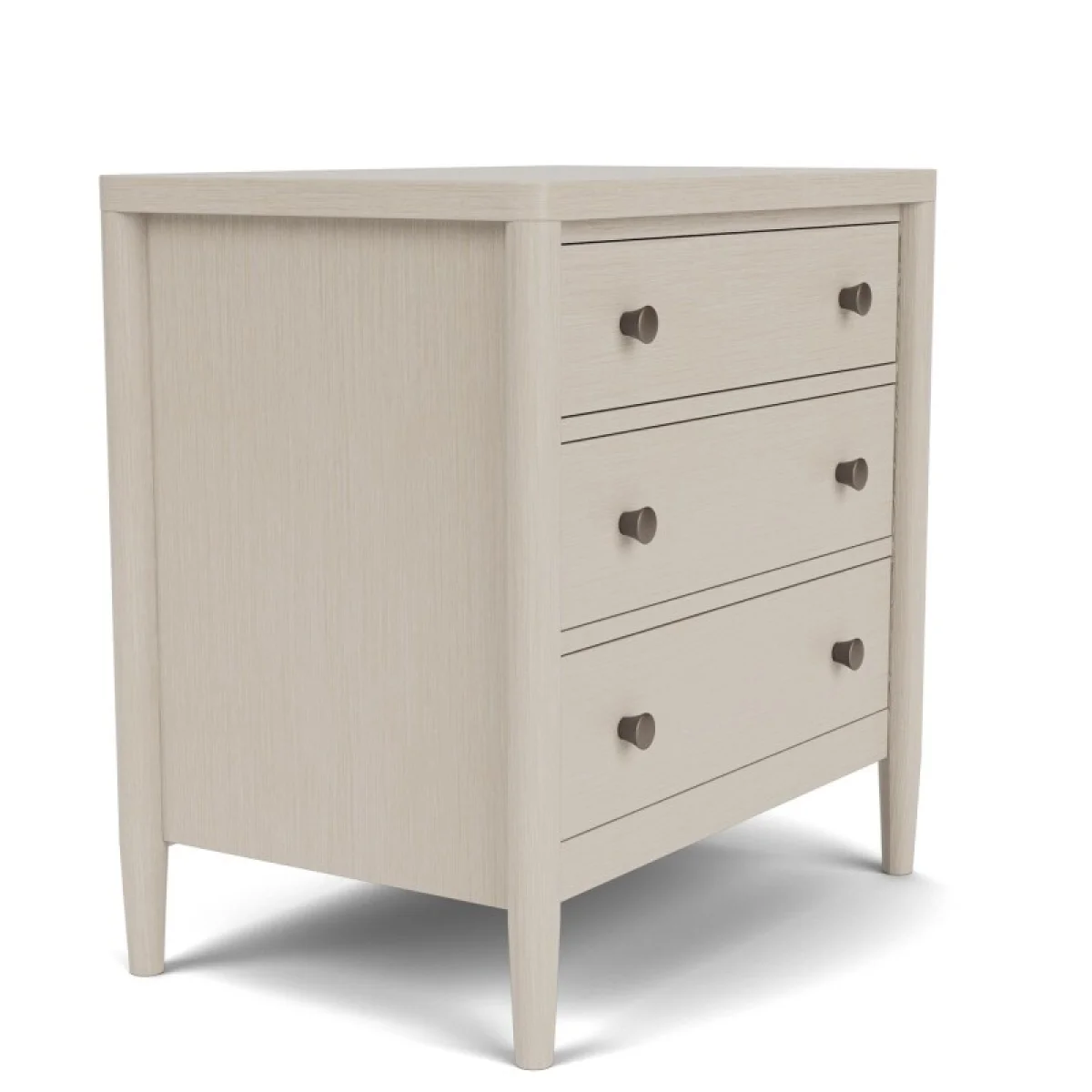 3-drawer Nightstand Nightstands Cream 12