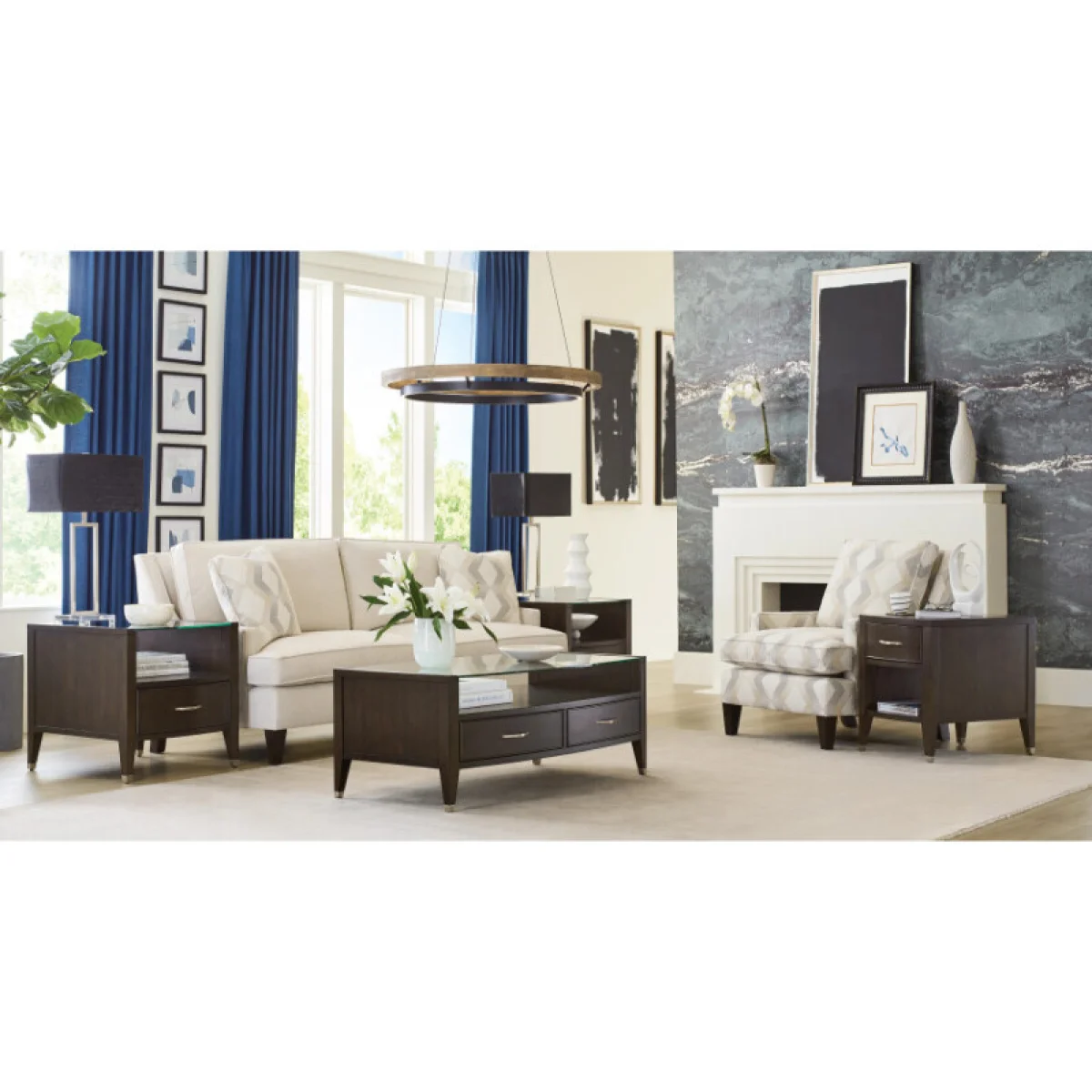 Tesha Rectangular Drawer Coffee Table Cocktail & Coffee Tables Brown 6