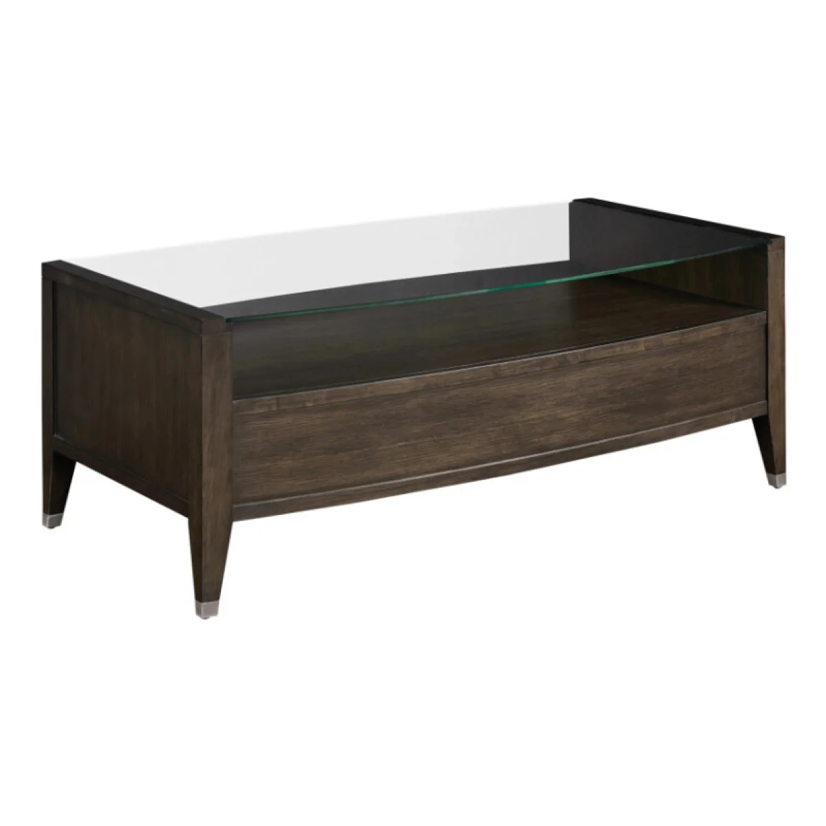 Tesha Rectangular Drawer Coffee Table Cocktail & Coffee Tables Brown 8