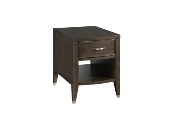 Tesha Rectangular Charging Chairside Chairside Tables Brown