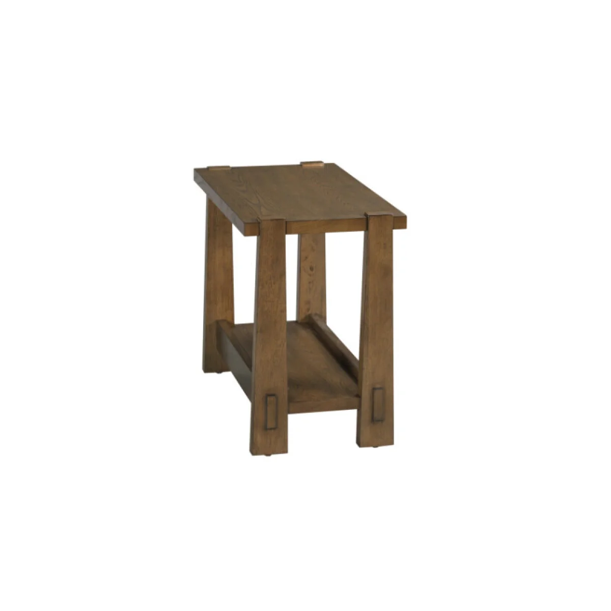 Thornton Rectangular Chairside Table Chairside Tables Brown 4