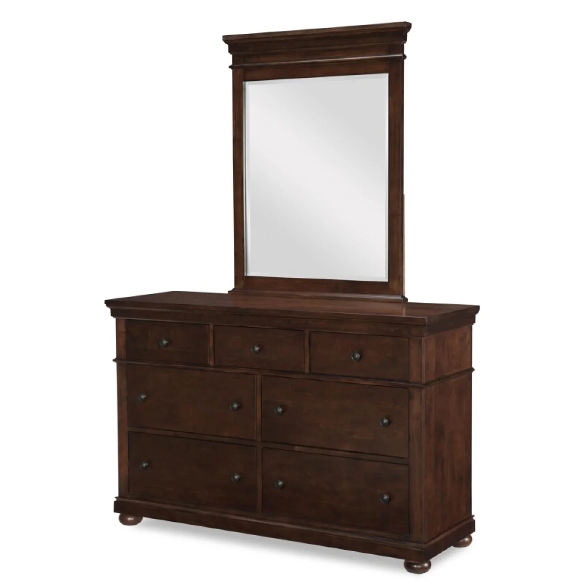 Vertical Mirror Cherry Finish Bedroom Mirrors Brown 6