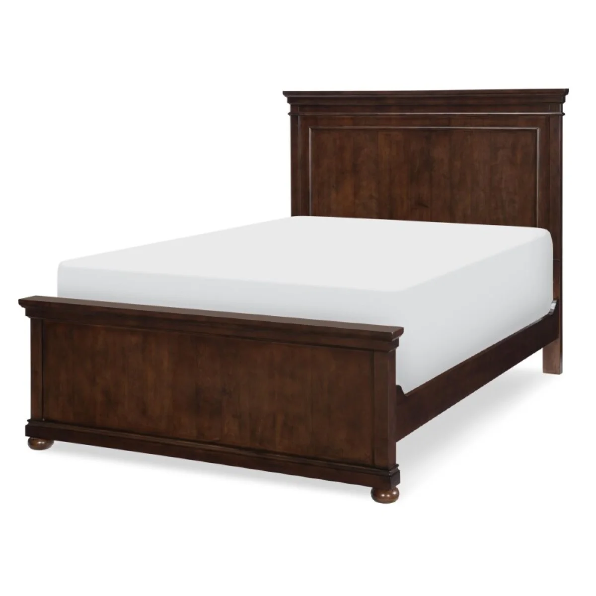 Complete Panel Full Bed Cherry Finish Youth Beds Brown 4