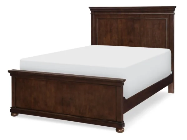 Complete Panel Full Bed Cherry Finish Youth Beds Brown