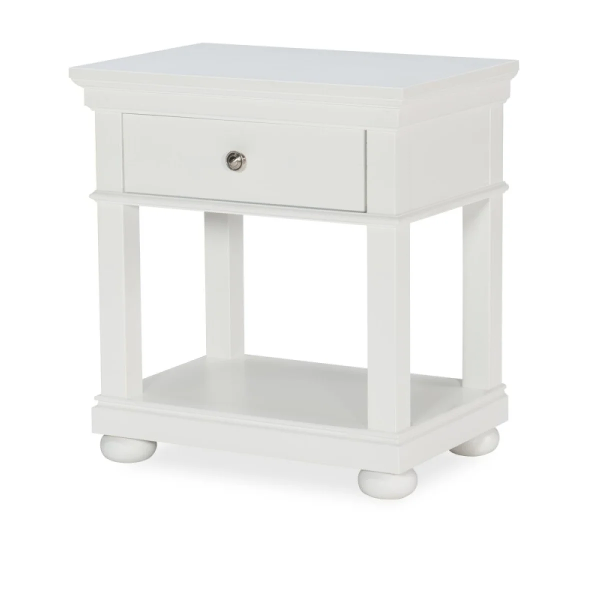 Open Night Stand White Finish Youth Nightstands Legacy Classic Furniture 4