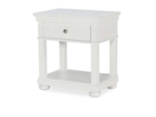 Open Night Stand White Finish Youth Nightstands Legacy Classic Furniture
