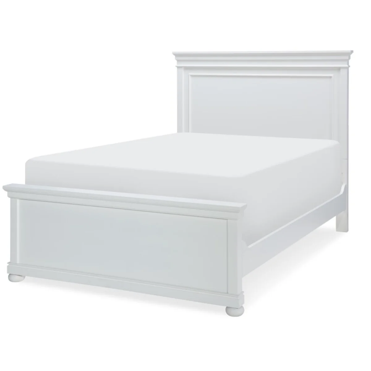 Complete Panel Full Bed White Finish Youth Beds Legacy Classic Furniture 4