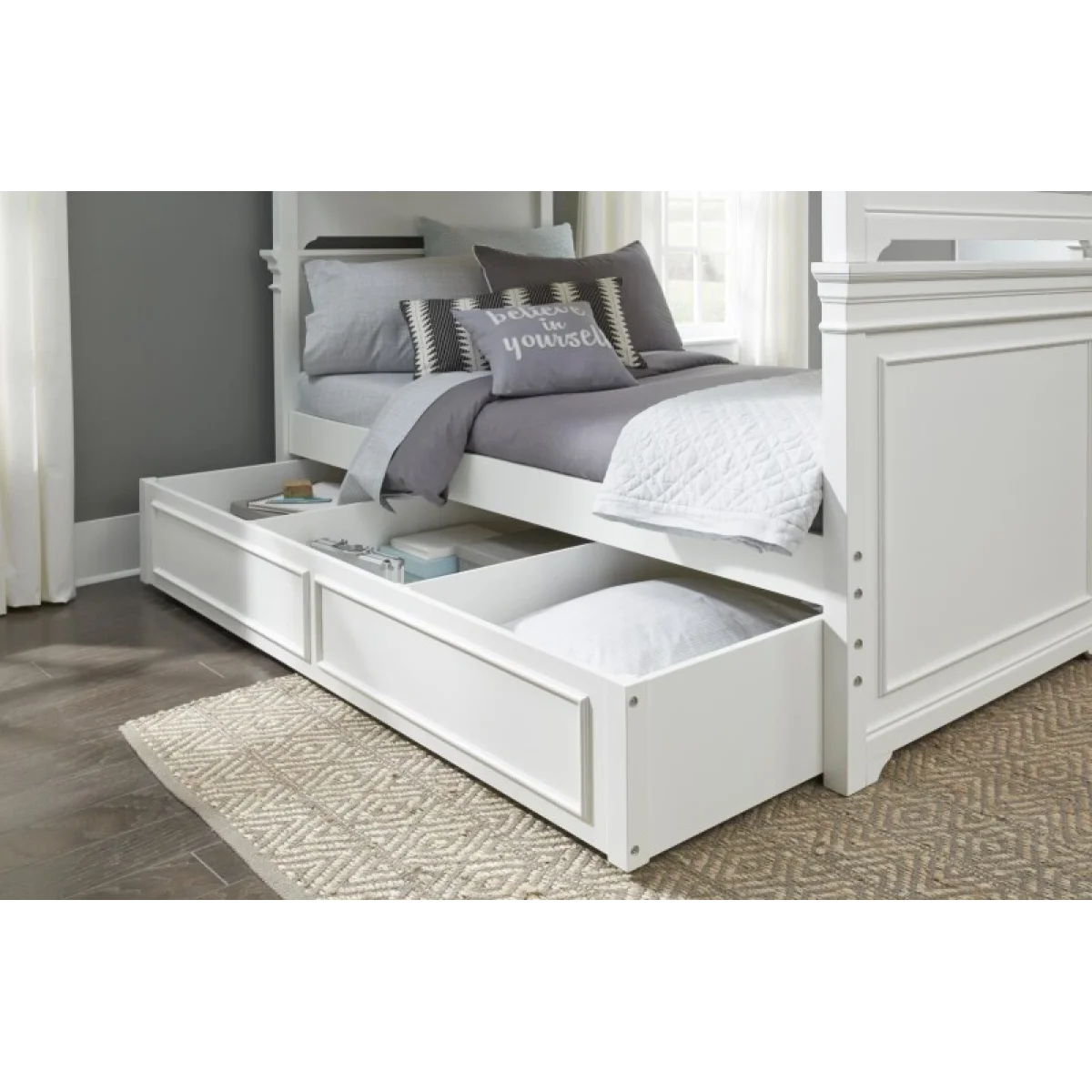 Trundle White Finish Bed Parts Bed Parts 8