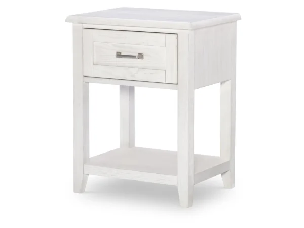 One Drawer Nightstand Youth Nightstands Bleached Linen